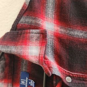 George Men's Red Plaid Shirt